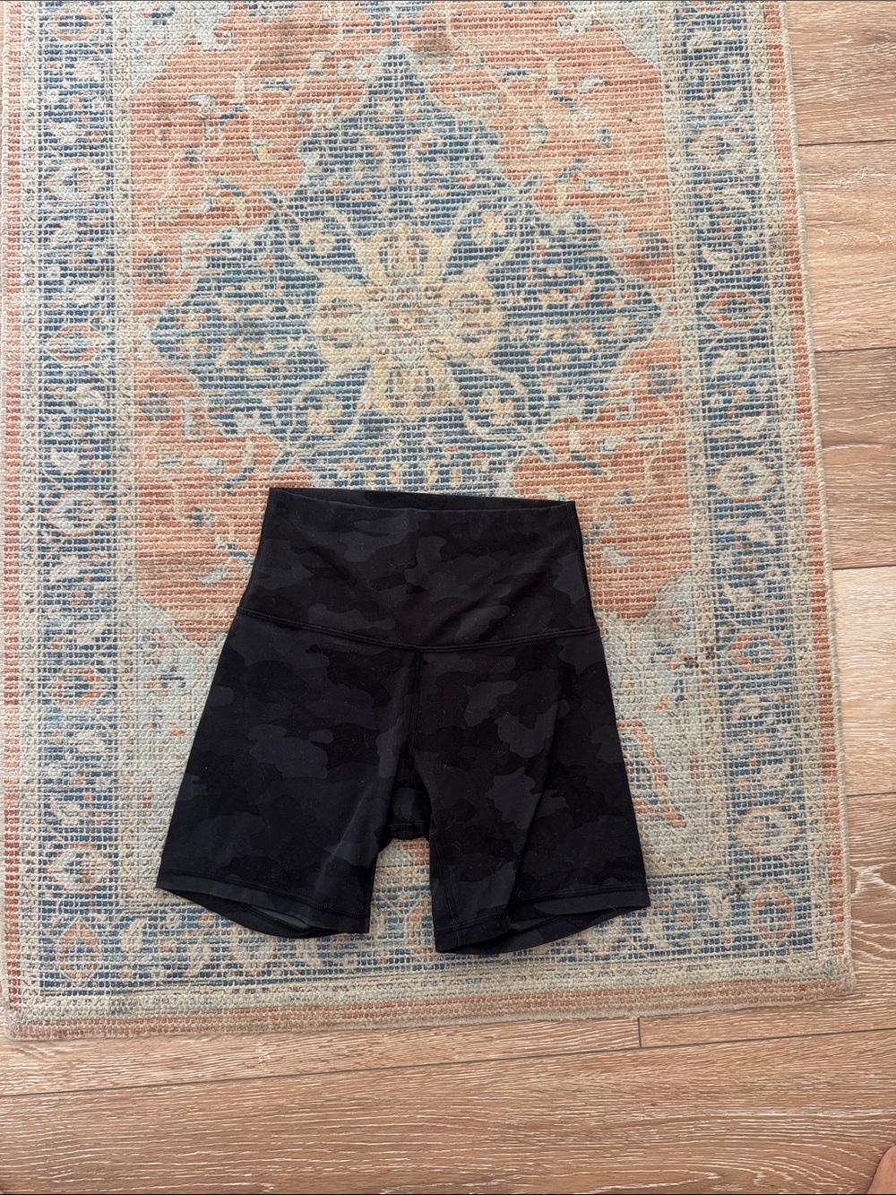 lululemon athletica Black Camo High-Rise Bike Shorts